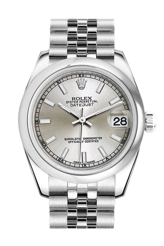 Rolex Datejust 31 Silver Dial Stainless Steel Jubilee Ladies Watch 178240 Pre-owned