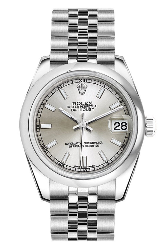 Rolex Datejust 31 Silver Dial Stainless Steel Jubilee Ladies Watch 178240 Pre-owned