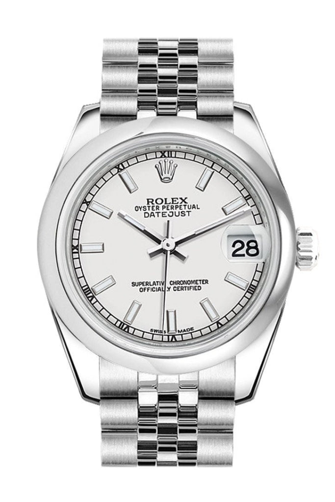 Rolex Datejust 31 White Dial Stainless Steel Jubilee Ladies Watch 178240 Pre-owned