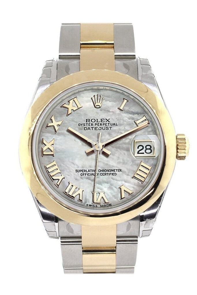 Rolex Datejust 31 Mother of Pearl Roman Dial 18K Gold Two Tone Ladies 178243 Pre-owned
