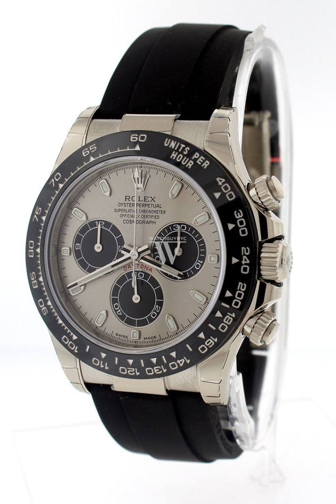Rolex Cosmograph Daytona Steel and black Dial Oysterflex Strap Mens Watch 116519LN 116519