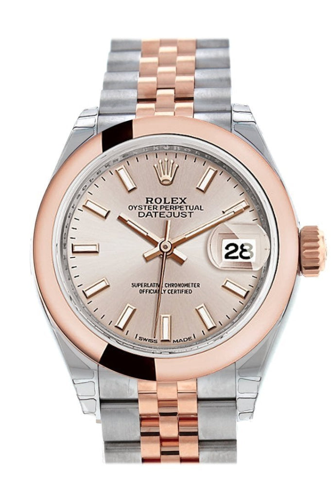 Rolex Datejust 28 Sundust Dial Jubilee Ladies Watch 279161 NP