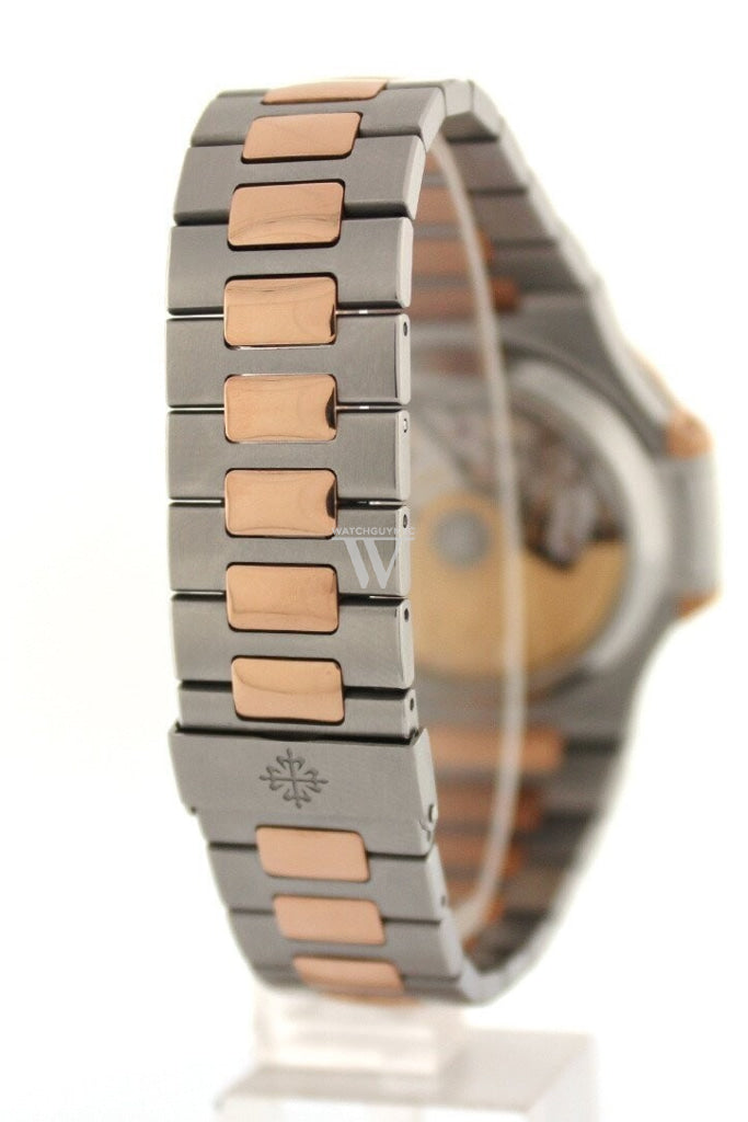 Patek Philippe Nautilus Mechanical Blue Dial Stainless Steel and 18Kt Rose Gold Men's Watch 5980/1AR-001