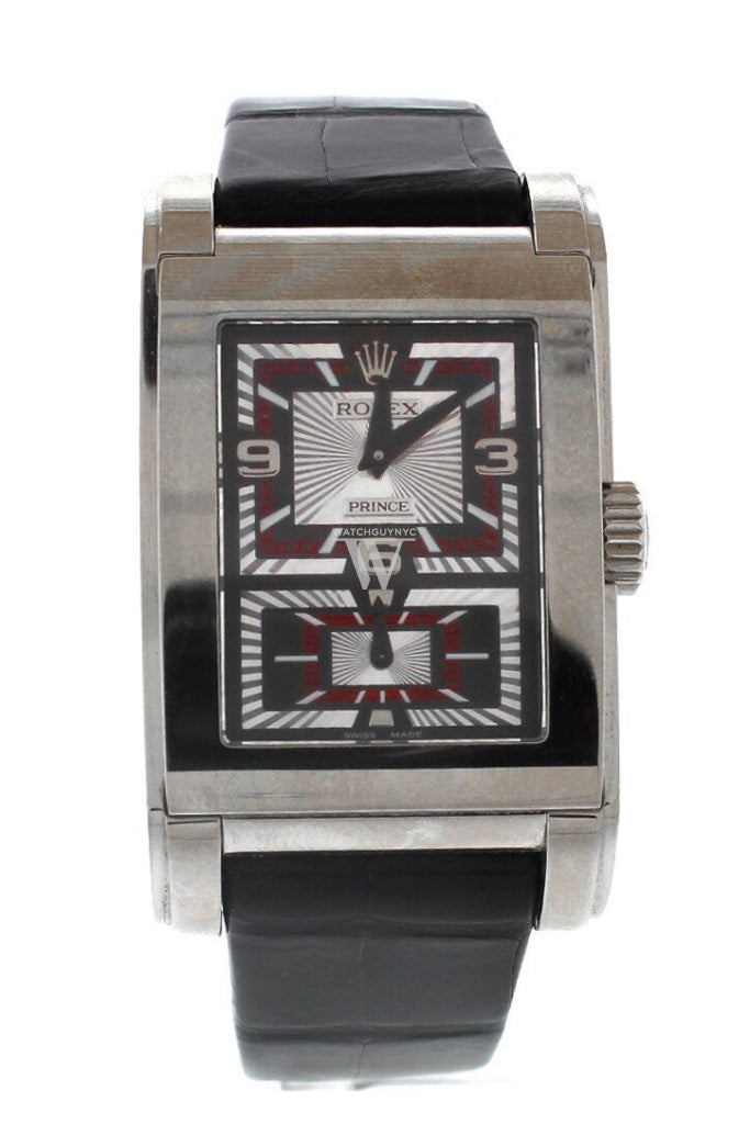 Rolex Cellini Prince 18K White Gold Men's Watch 5443/9