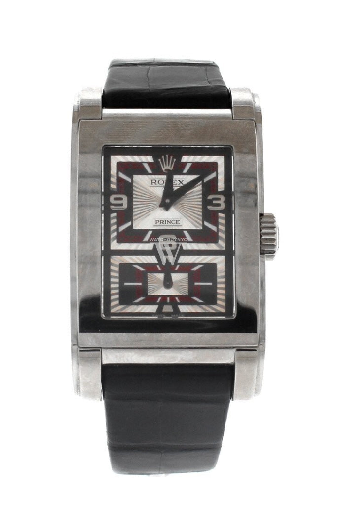 Rolex Cellini Prince 18K White Gold Men's Watch 5443/9