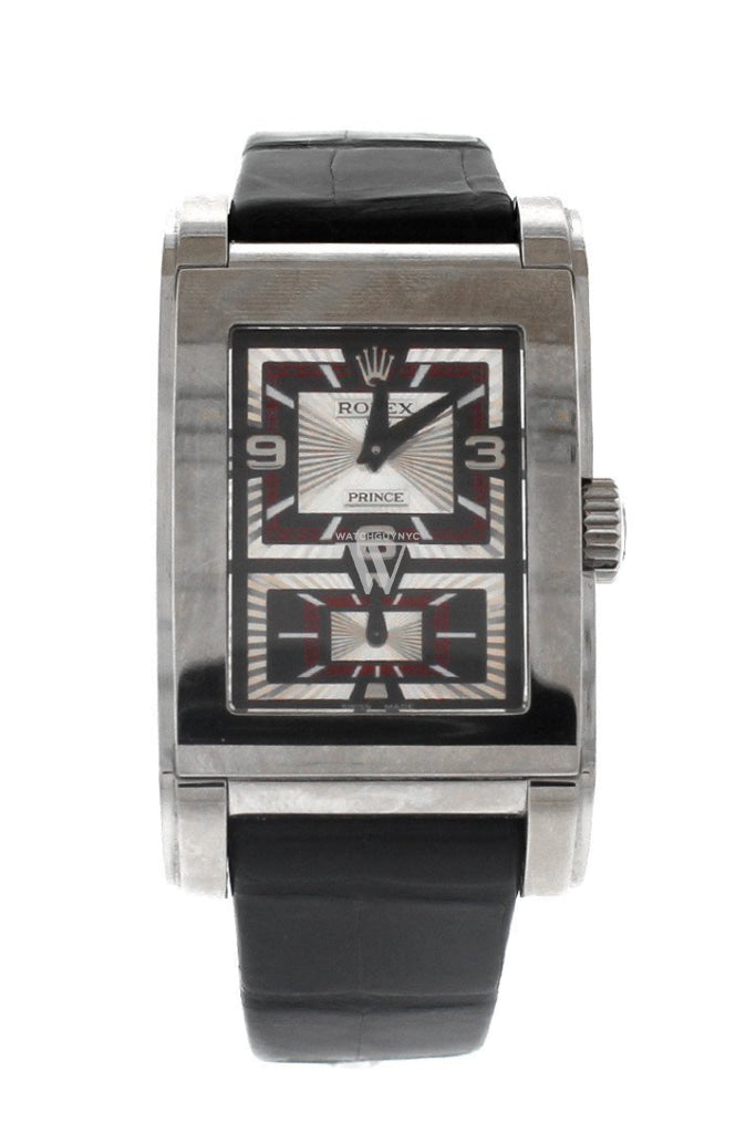 Rolex Cellini Prince 18K White Gold Men's Watch 5443/9