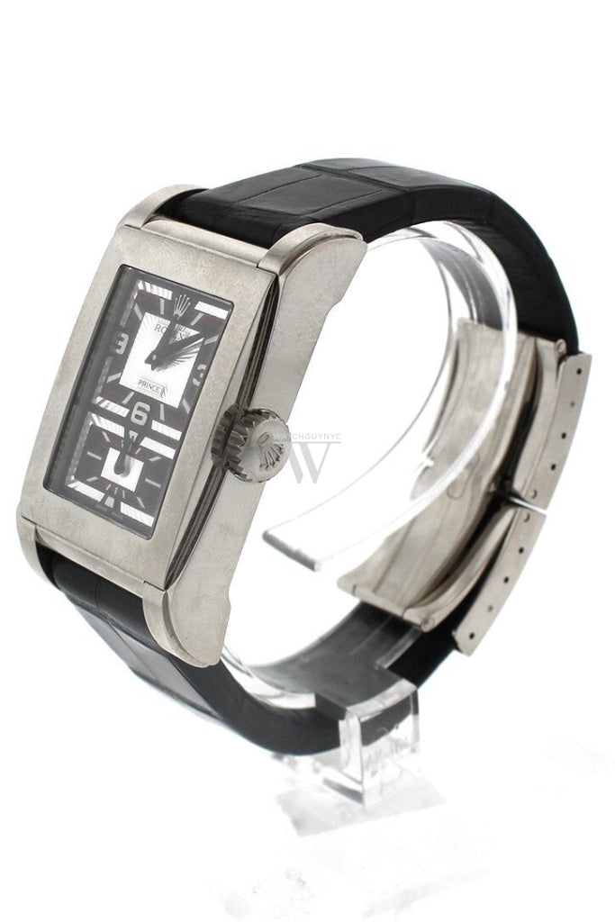 Rolex Cellini Prince 18K White Gold Men's Watch 5443/9