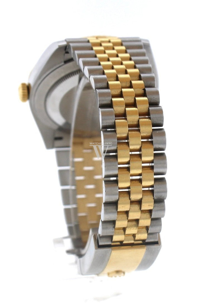 ROLEX Datejust 41 Black Dial 18K Yellow Gold and Steel Watch 126333