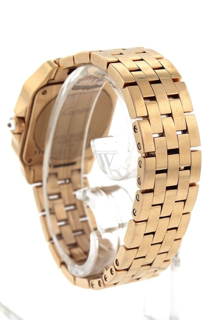 Cartier Santos Demoiselle 18kt Rose Gold Diamond Large Ladies Watch WF9007Z8  Pre-Owend