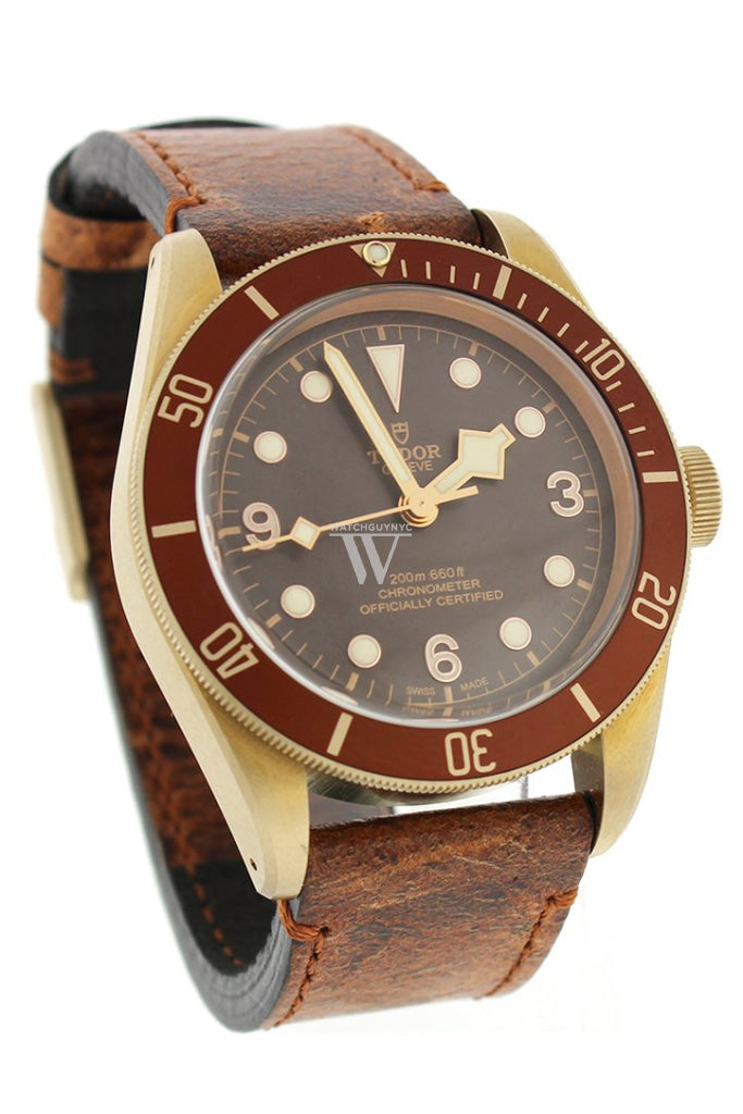 Tudor Heritage Automatic Bronze Dial Leather Men's Watch 79250BM