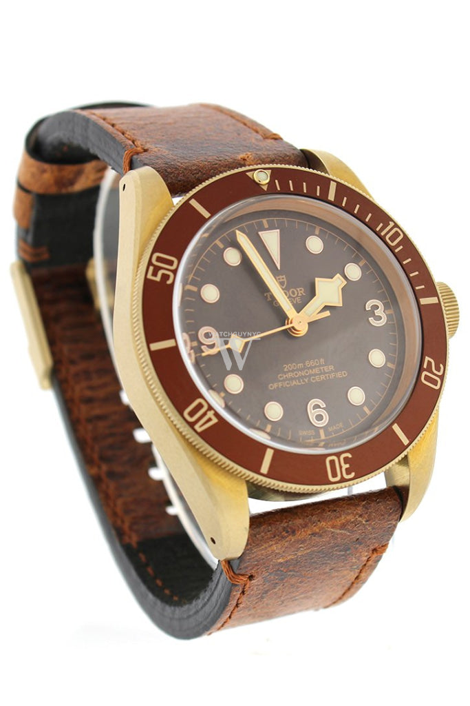 Tudor Heritage Automatic Bronze Dial Leather Men's Watch 79250BM