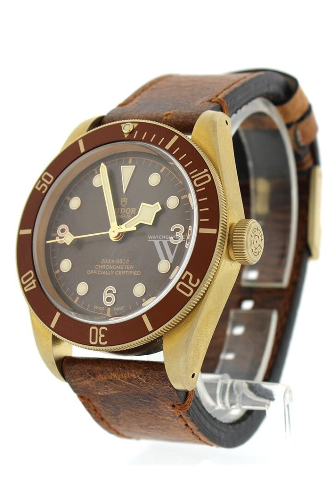 Tudor Heritage Automatic Bronze Dial Leather Men's Watch 79250BM