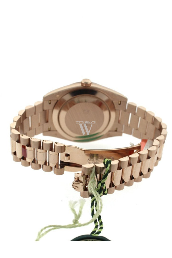 ROLEX Day-date 40 President Chocolate Roman Dial 18k Rose Gold Men's Watch 228235