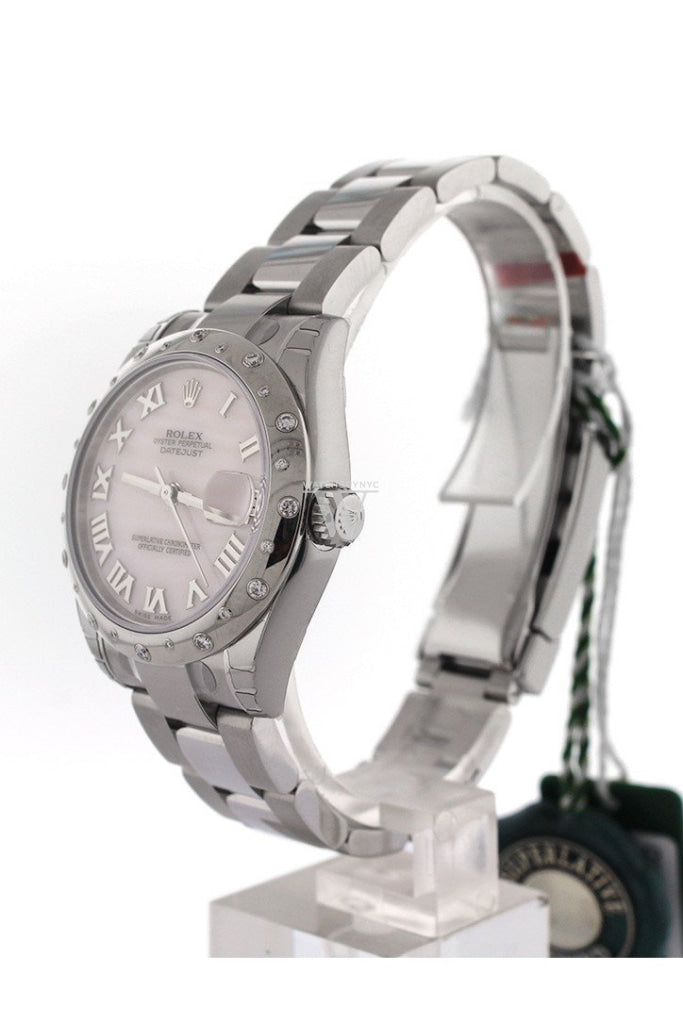 ROLEX Datejust 31 Pink Mother of Pearl Dial Diamond Bezel Ladies Watch 178344 Pre-owned
