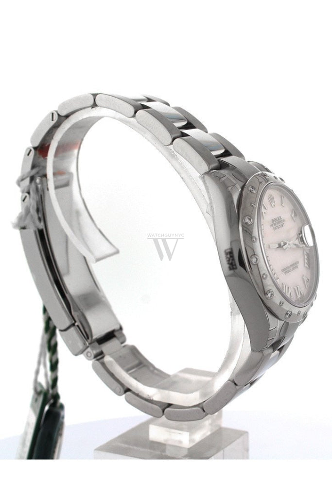 ROLEX Datejust 31 Pink Mother of Pearl Dial Diamond Bezel Ladies Watch 178344 Pre-owned