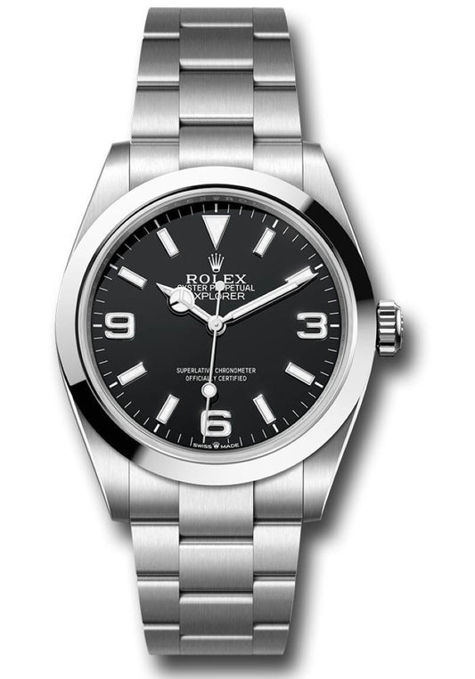 Rolex Air-King 40mm Black Dial Men’s Watch 224270 with Oystersteel case and bracelet, white Arabic numerals, green seconds hand, sapphire crystal, and automatic movement—never worn, 100% authentic with Rolex box and warranty card, available now at Global Sky Diamonds in NYC Diamond District at 44 W 47th St Booth GF-10. 3-year warranty included. Shop globalskydiamond.com.