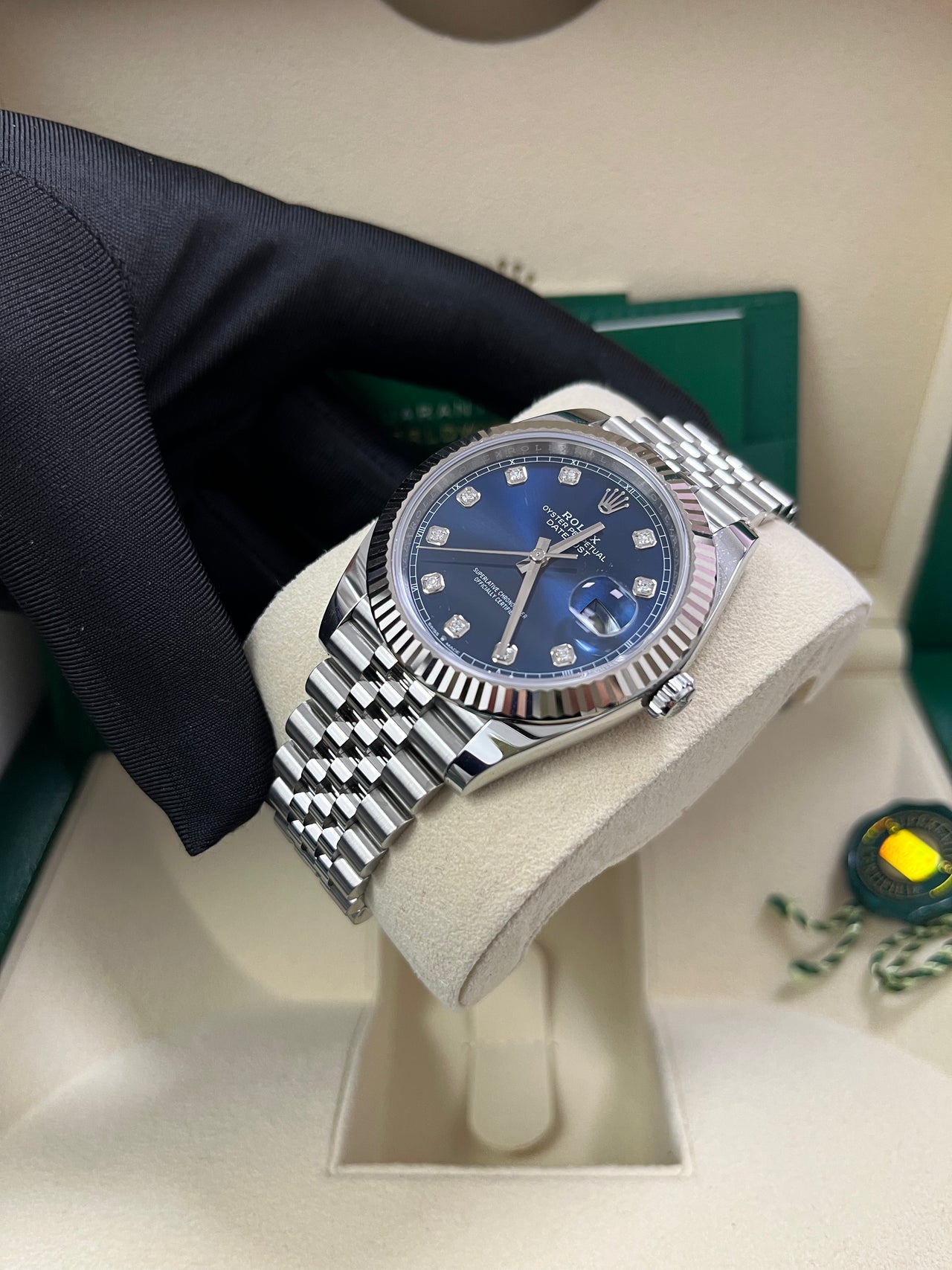 Rolex Datejust 41 Blue Diamond Dial Men’s Watch 126334 – White Gold & Steel